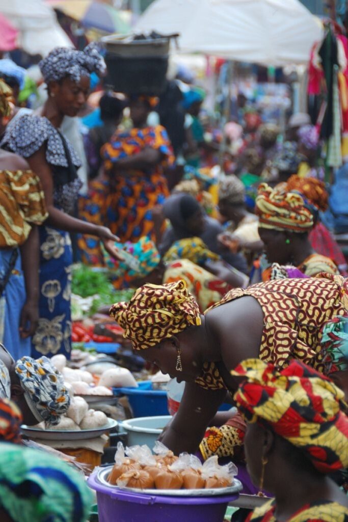 Serekunda market of Gambia