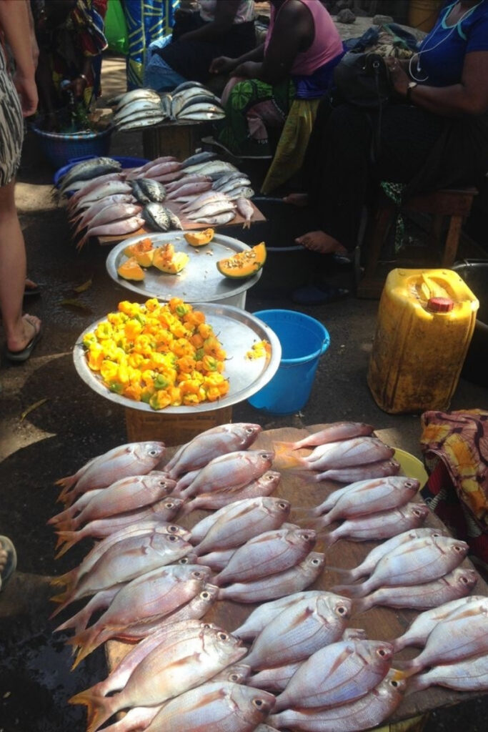 Serekunda market of Gambia